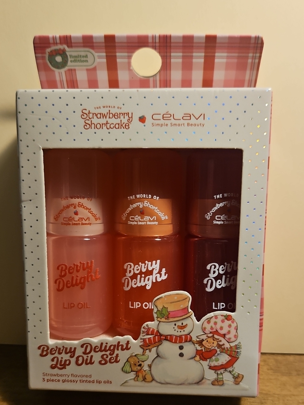 Berry Delight Lip Oil Set - Strawberry (3-Pack)